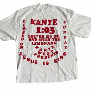 Kanye‎ West Jesus Is King Sunday Service T-Shirt Size S “Closed on Sunday”